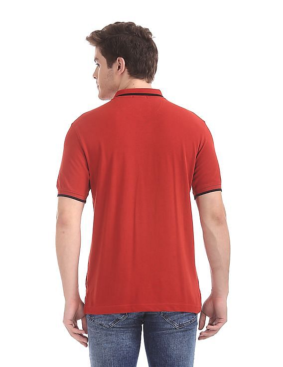 FLYING MACHINE REGULAR FIT POLO T-SHIRT