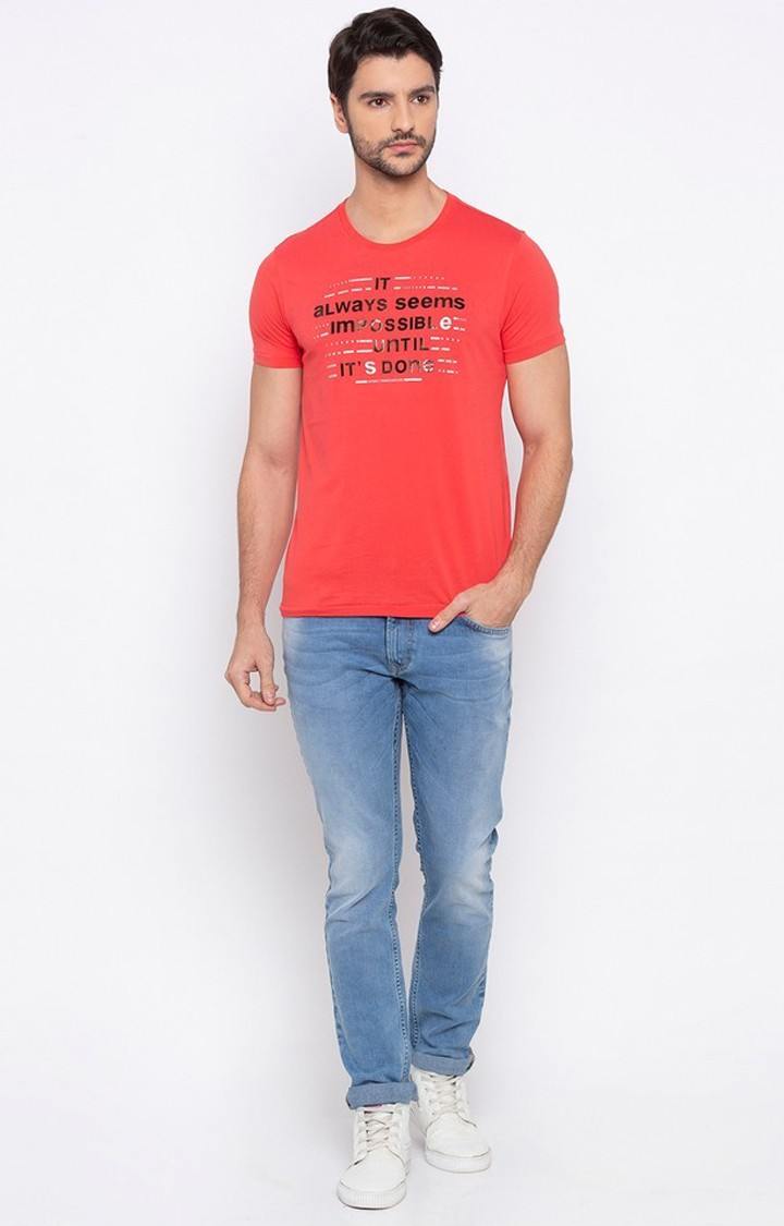 Spykar printed Slim fit t-shirt