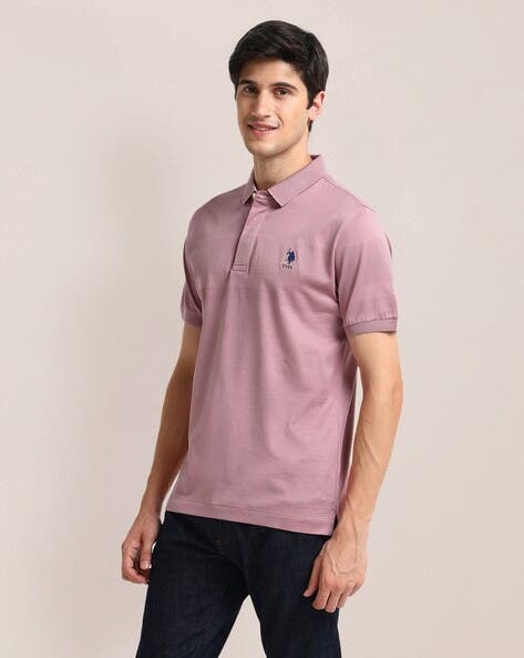 Men Patterned Slim Fit Polo T-Shirt by U. S. POLO ASSN.