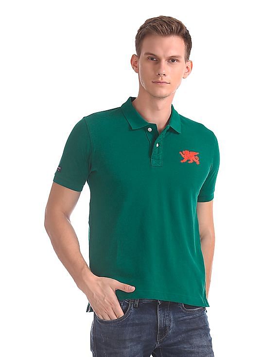 FLYING MACHINE REGULAR FIT POLO T-SHIRT
