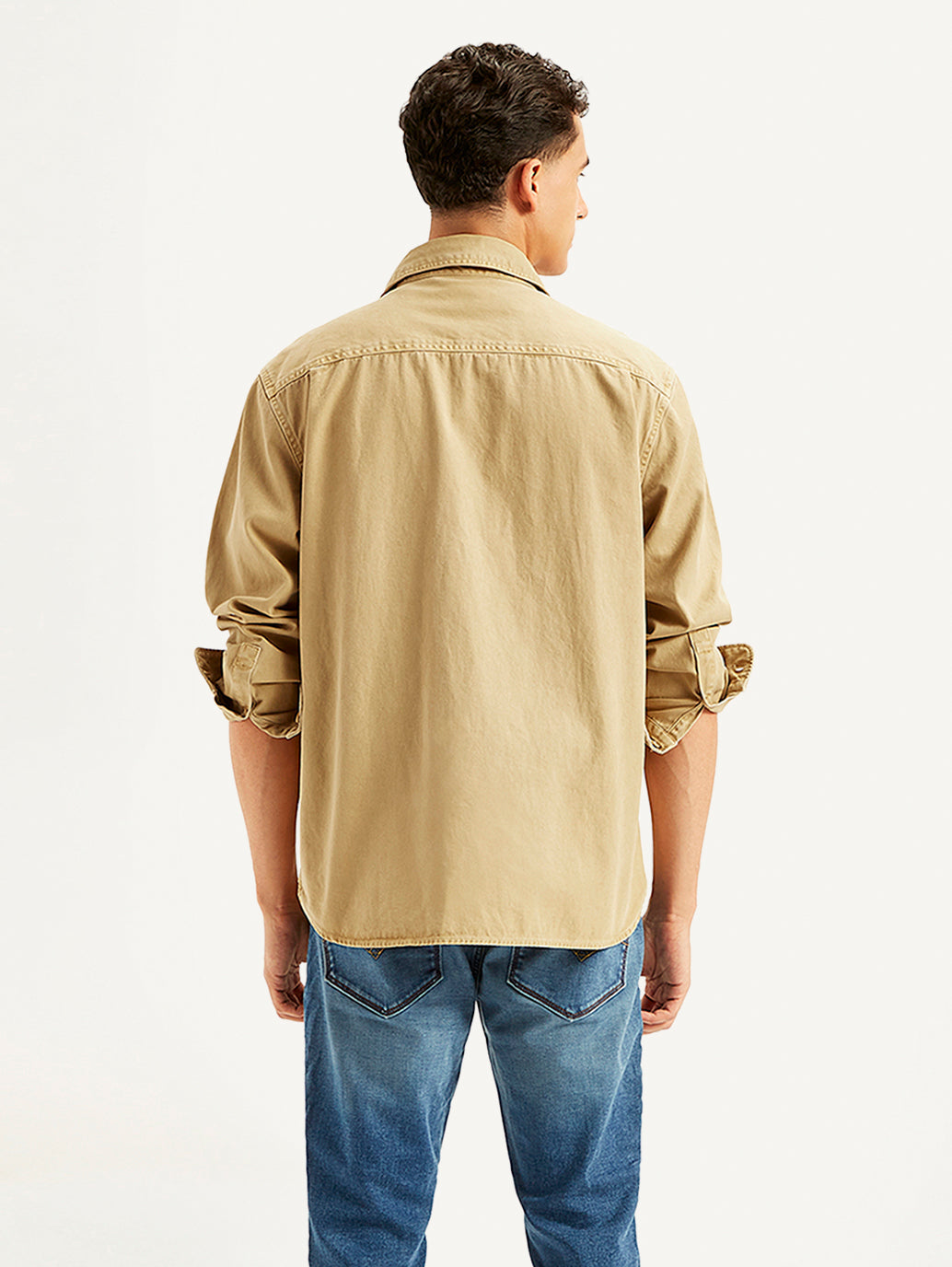 Men's Solid Straight Fit Denim Shirt LEVI'S