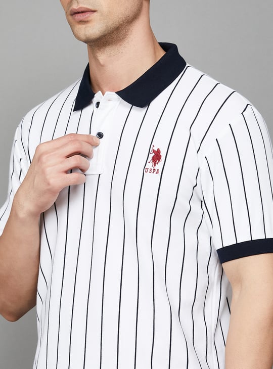 U.S.POLO ASSN. Striped Slim Fit Polo T-shirt