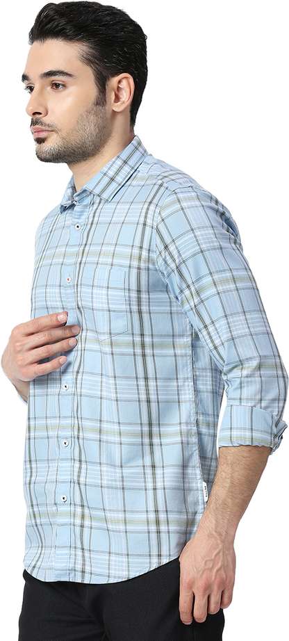 Killer checked slim fit casual shirt
