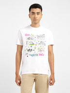 Men's Graphic Print Crew Neck T-shirt