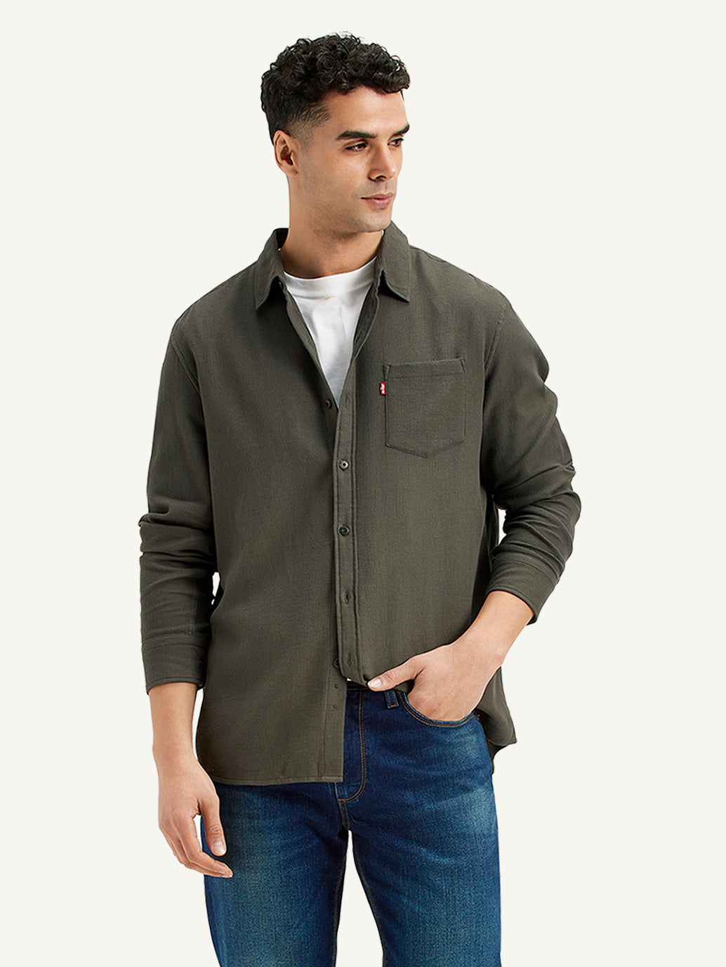 Men's Textured Regular Fit Shirt Levi's