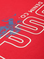 Brand Logo Printed Pure Cotton T-shirt by U. S. POLO ASSN.