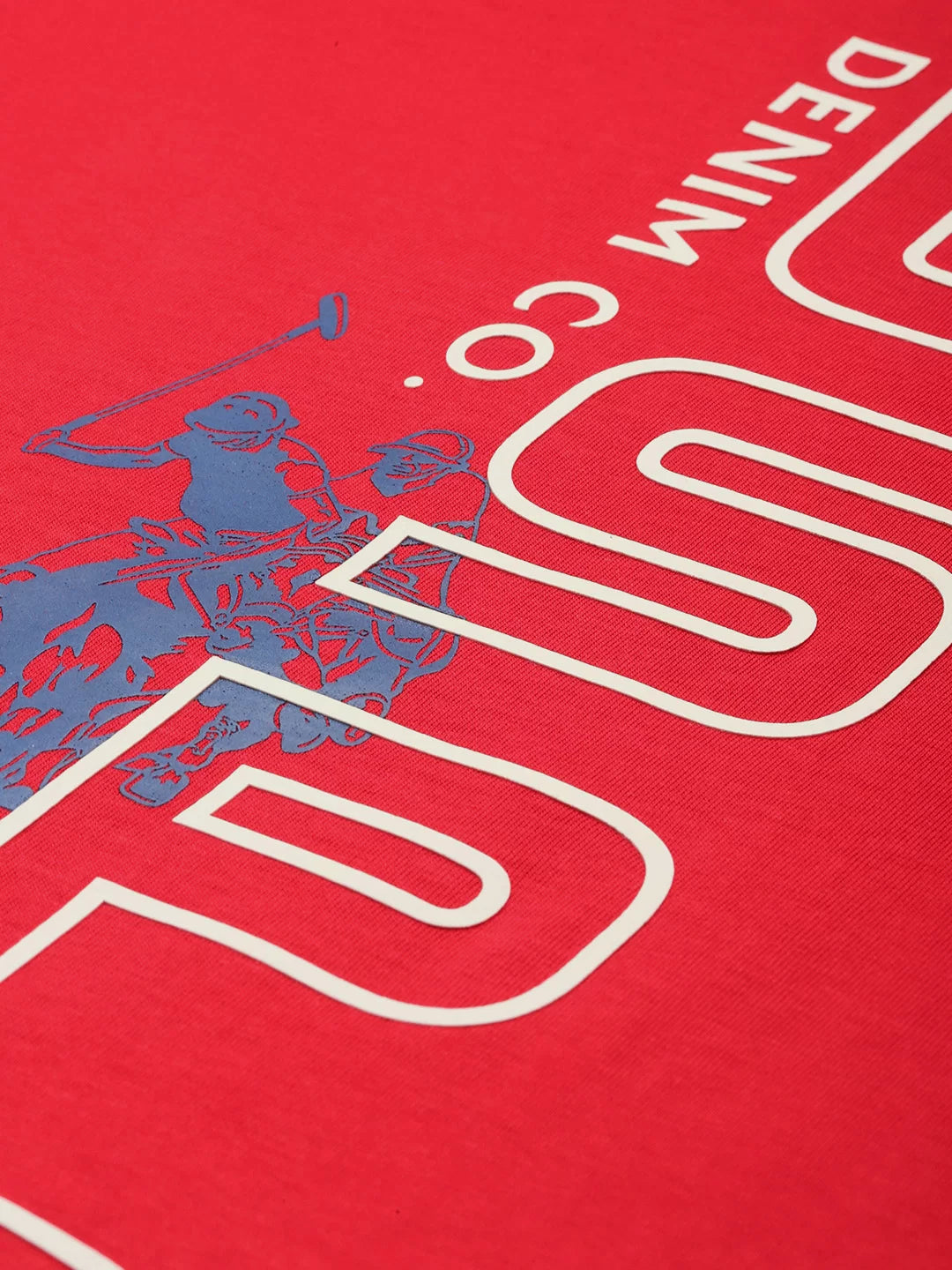 Brand Logo Printed Pure Cotton T-shirt by U. S. POLO ASSN.