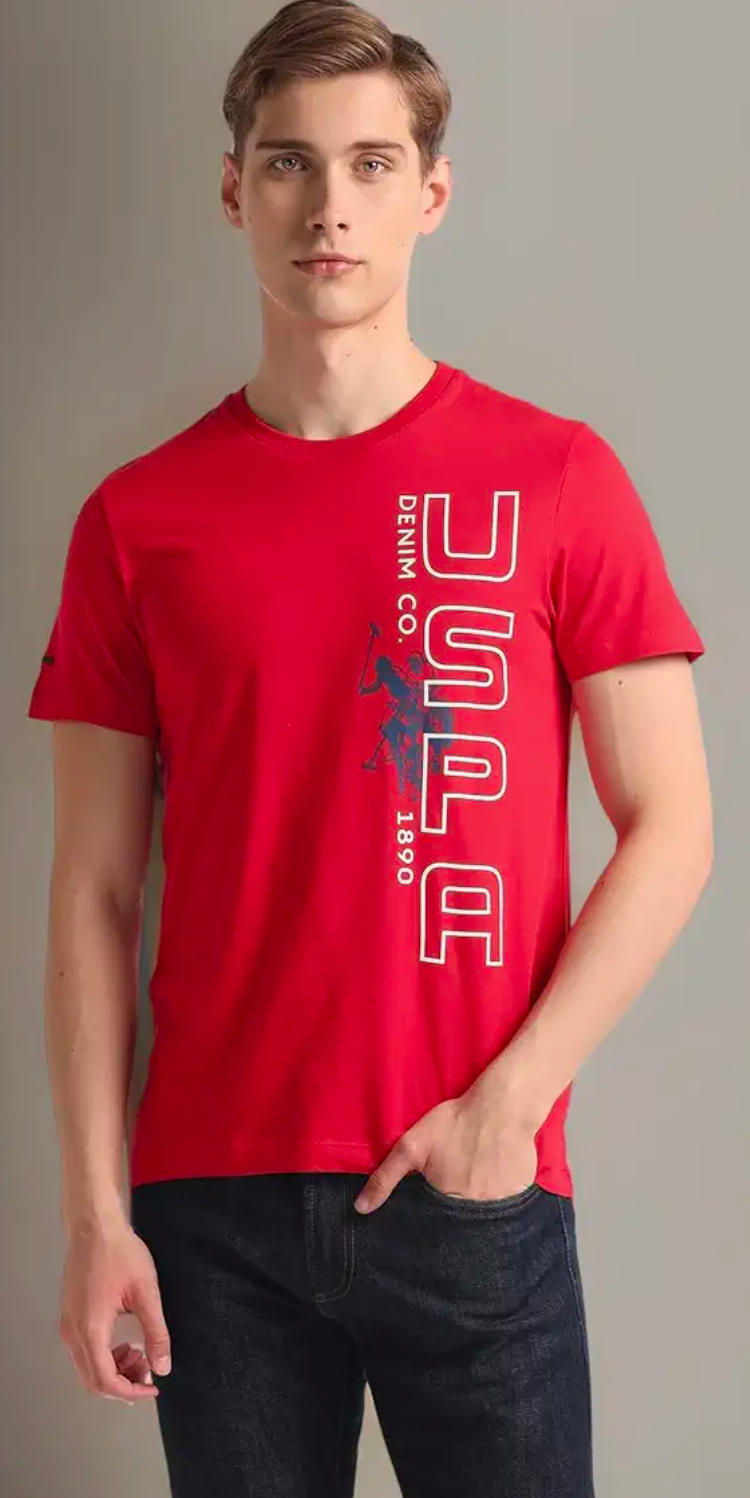 USPA | MEN ROUND NECK REGULAR FIT T-SHIRT