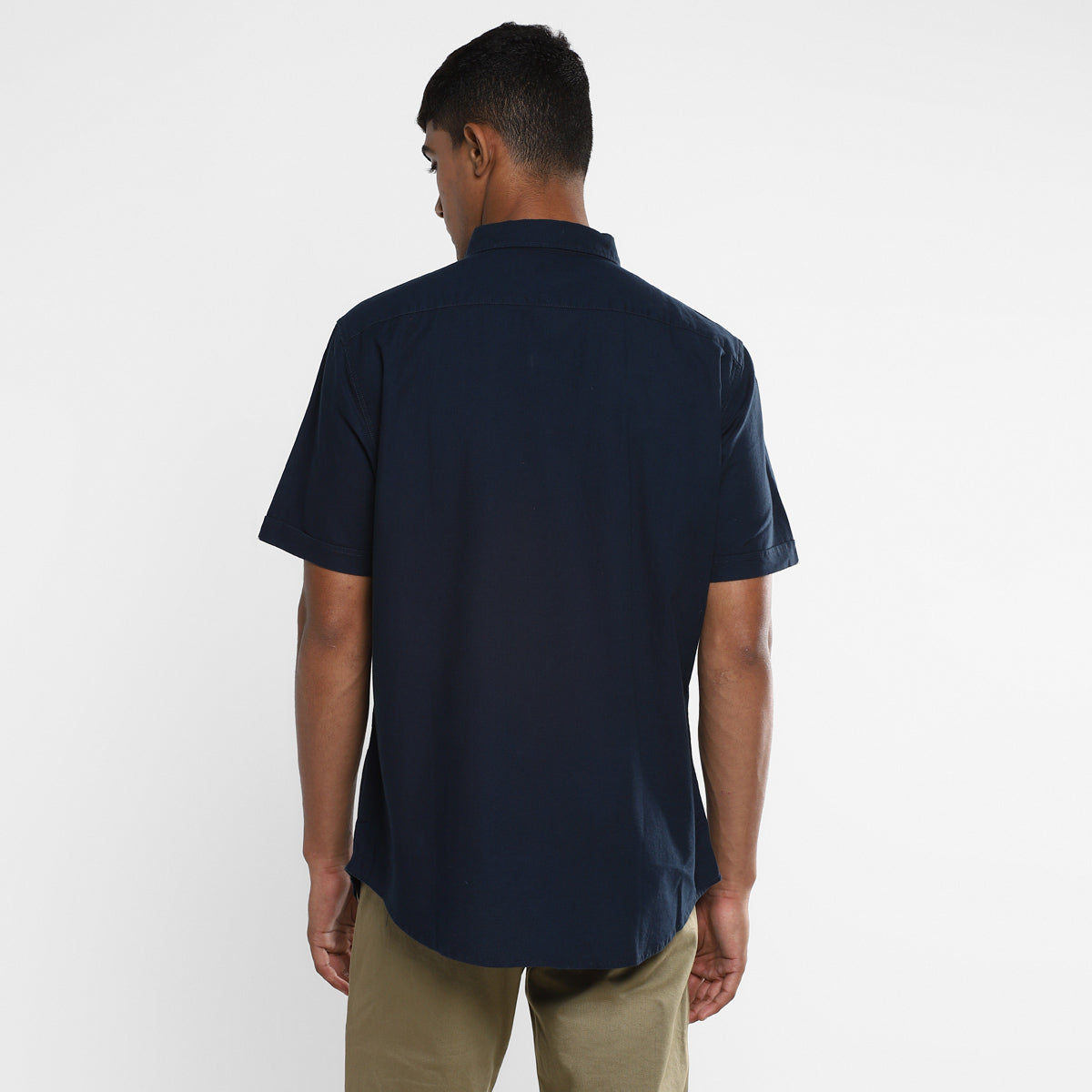 Men's Solid Spread Collar Shirt Blue Levi's