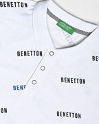 Brand Print Polo T-Shirt by United Colors of Benetton
