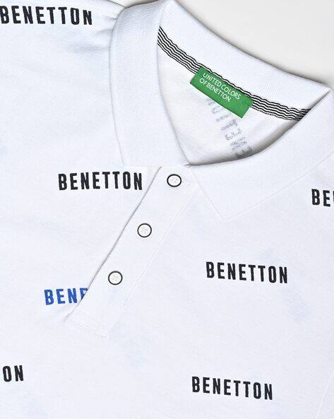 Brand Print Polo T-Shirt by United Colors of Benetton