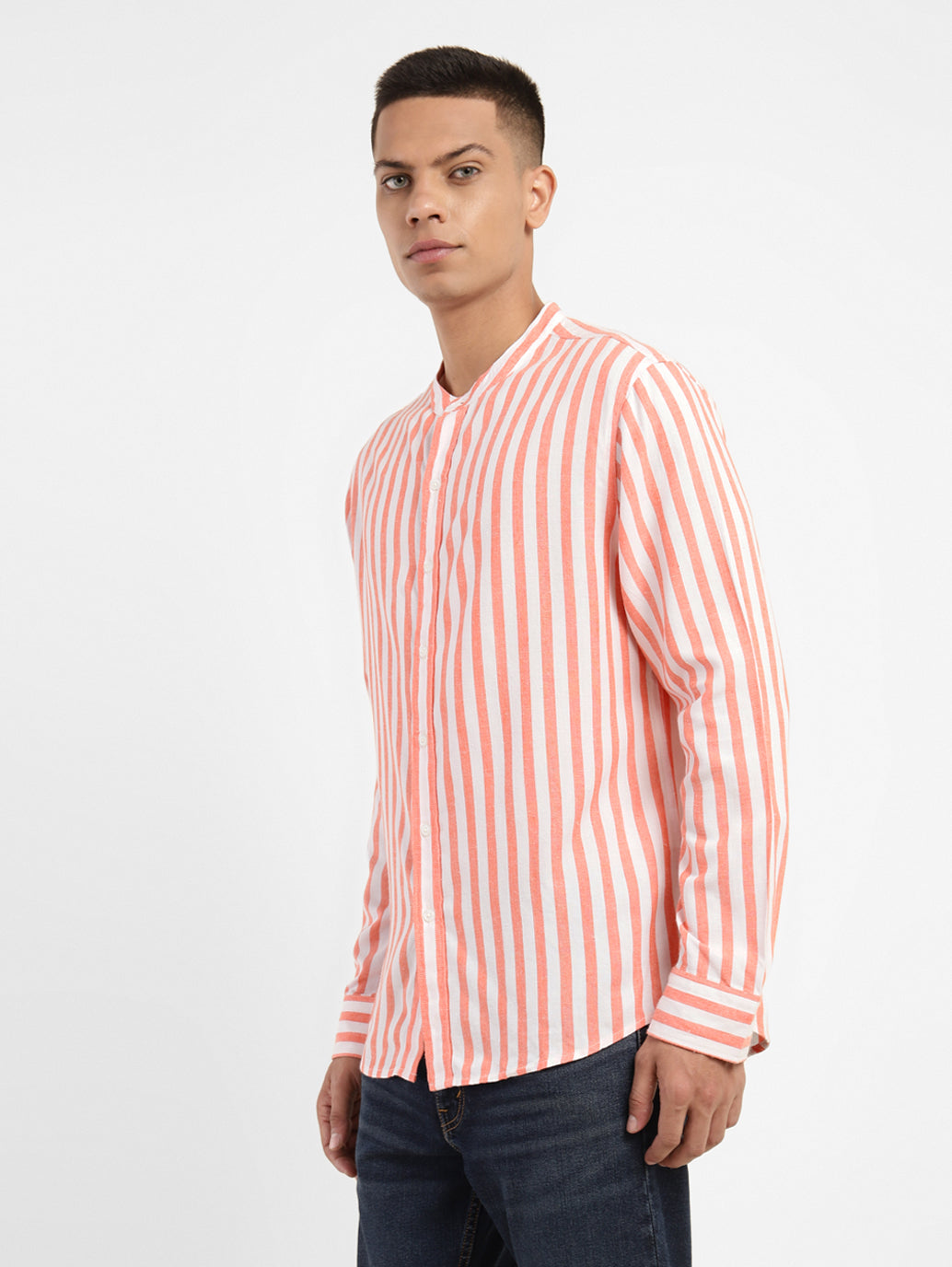 Men's Striped Band Neck Shirt Levi's