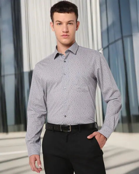 Men Printed Regular Fit Shirt by Netplay