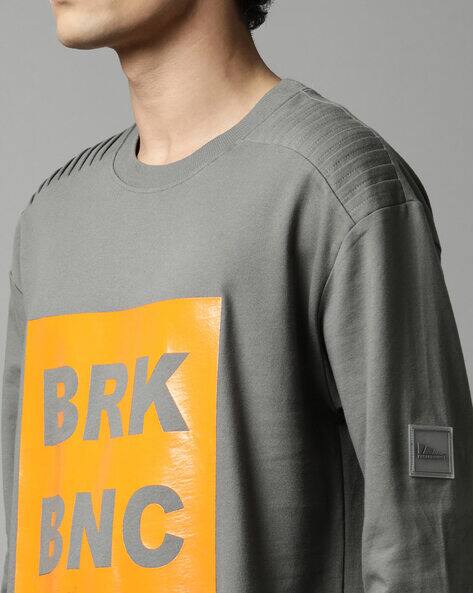 Typographic Print Crew-Neck sweatshirts by Break Bounce