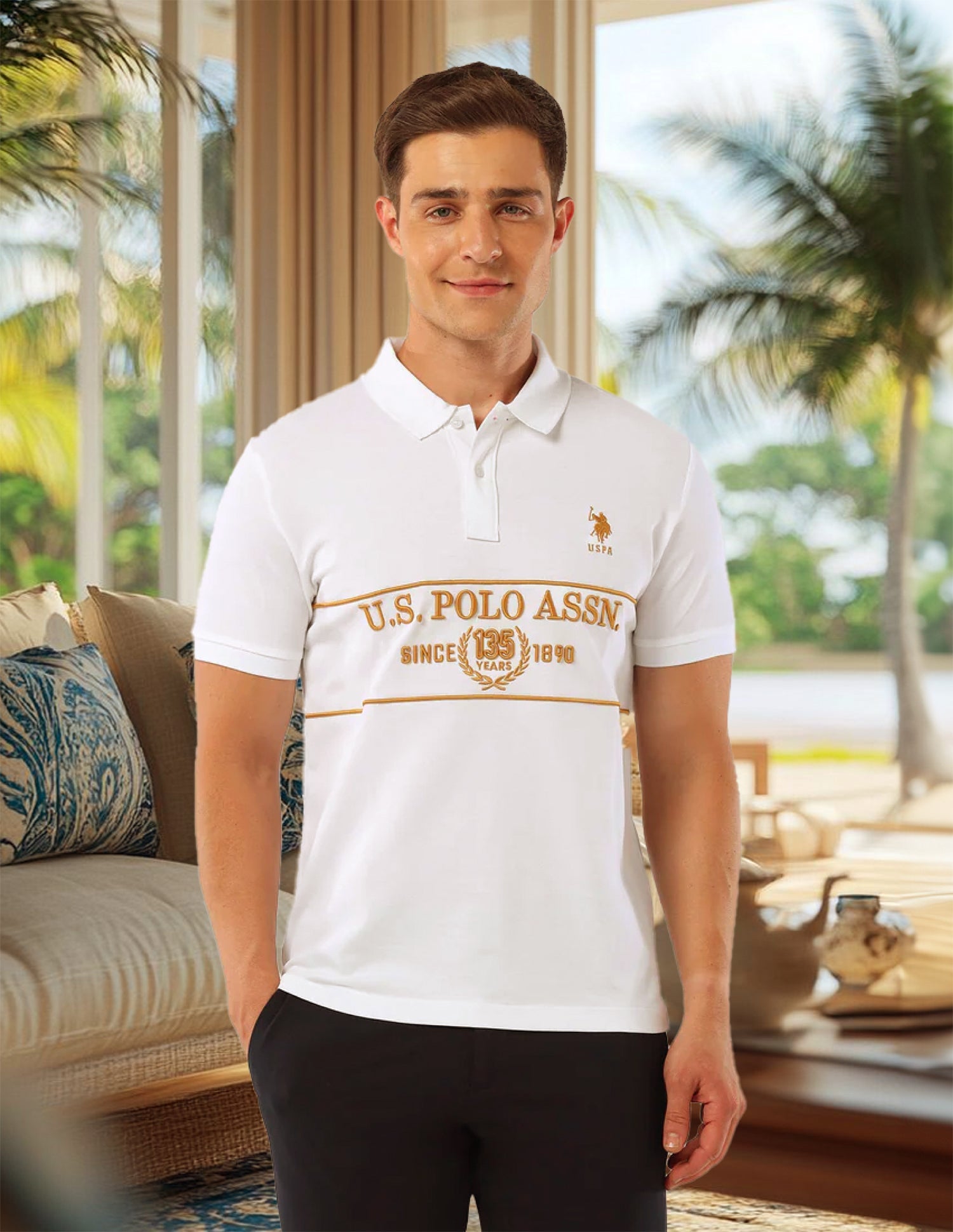 Brand Embroidered135 Anniversary Polo Shirt Levi's