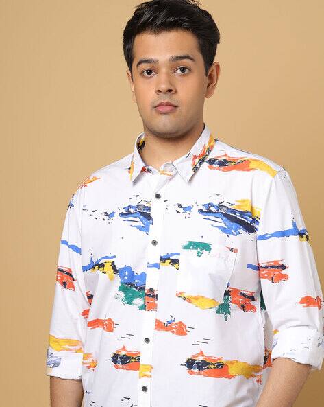 Graphic Print Cotton Shirt by Pepe Jeans