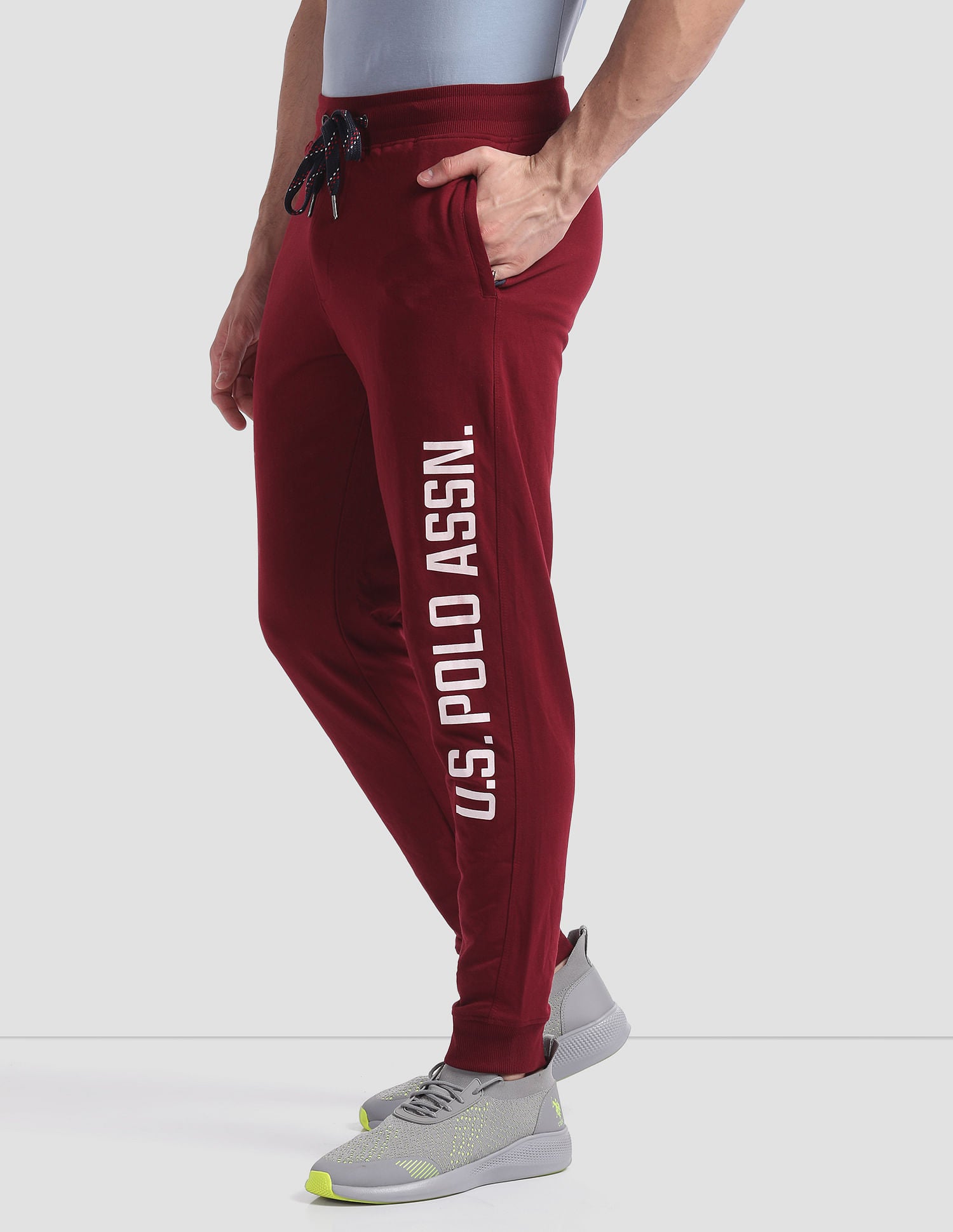 Comfort Fit Solid Joggers by U. S. POLO ASSN.