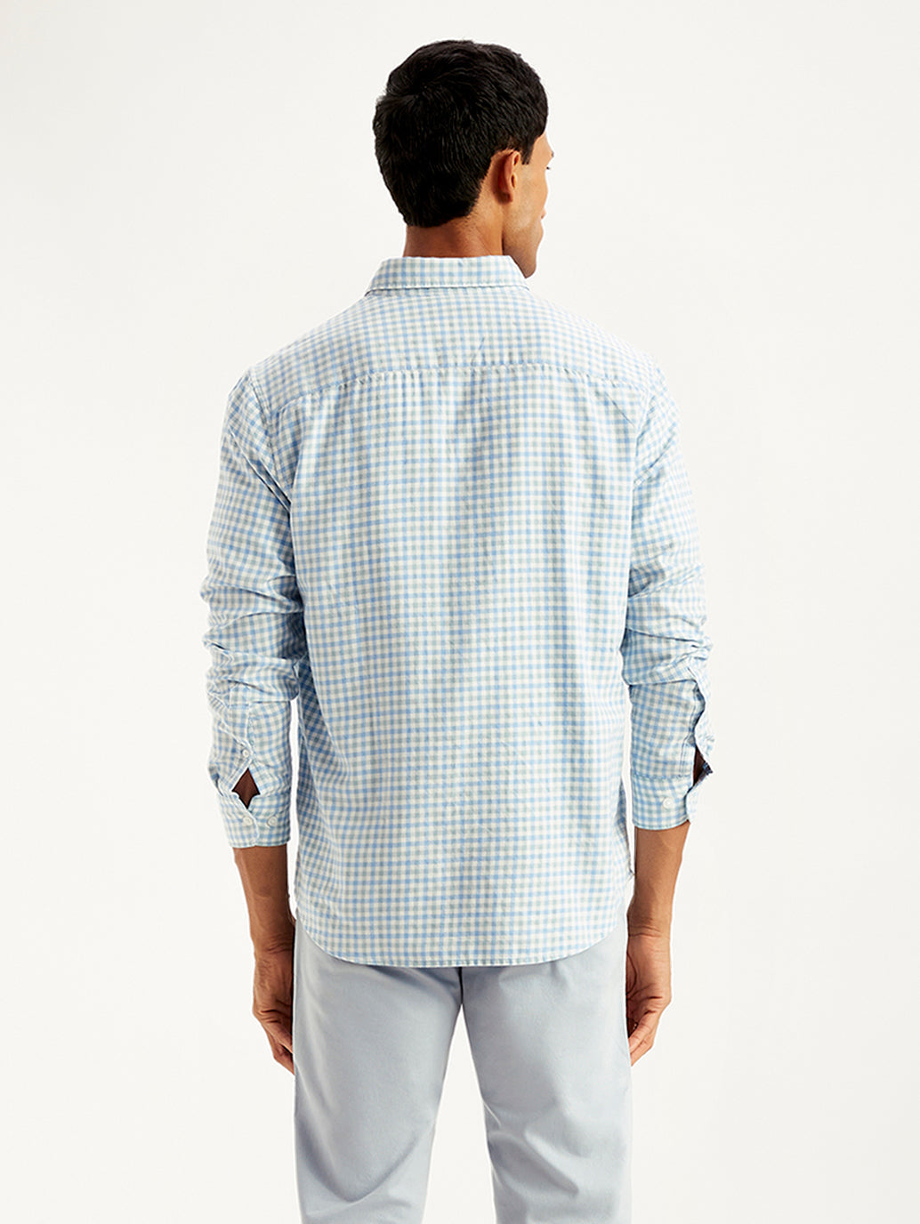 Men's Checkered Spread Collar Shirt Levi's