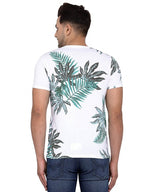 White Round Neck Printed Regular Fit T-Shirt by Pepe Jeans