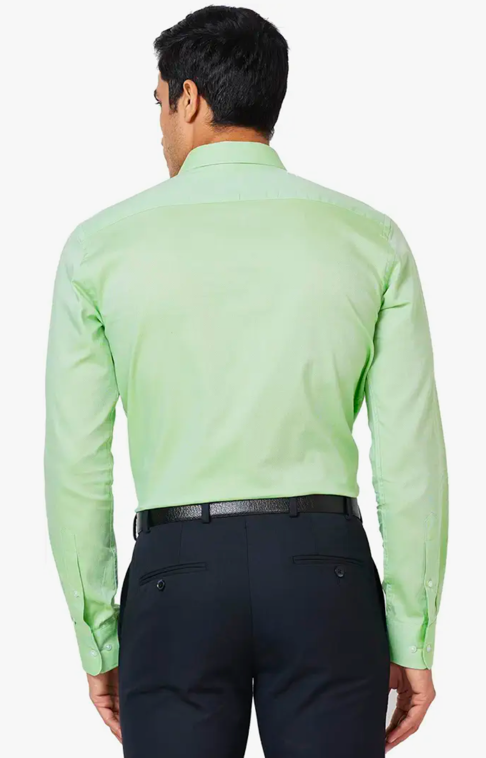 Regular Fit Spread Collar Solid Tencel Shirt UCB