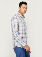 INDIAN TERRAIN Men Checked Slim Fit Casual Shirt