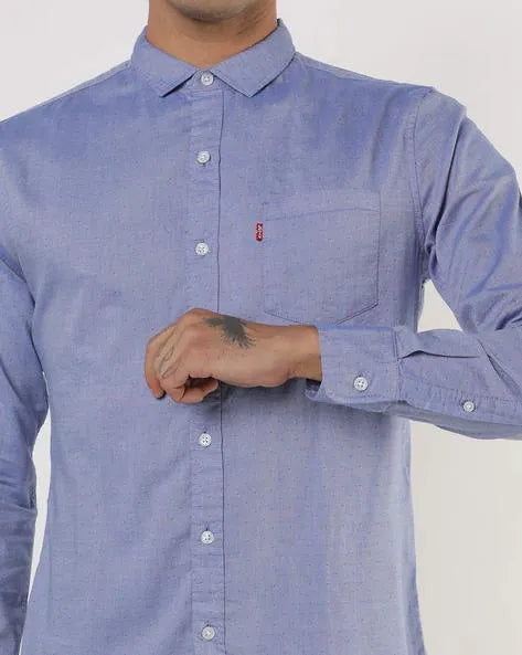 Cotton Shirt with Patch Pocket by Levi's
