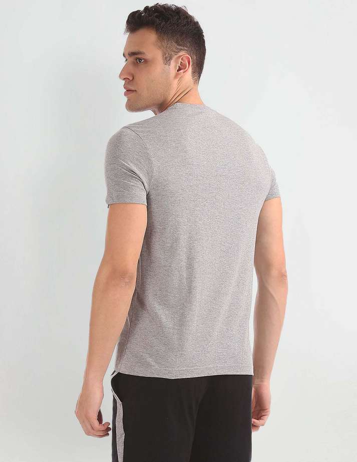 USPA| men's printed round neck t-shirt