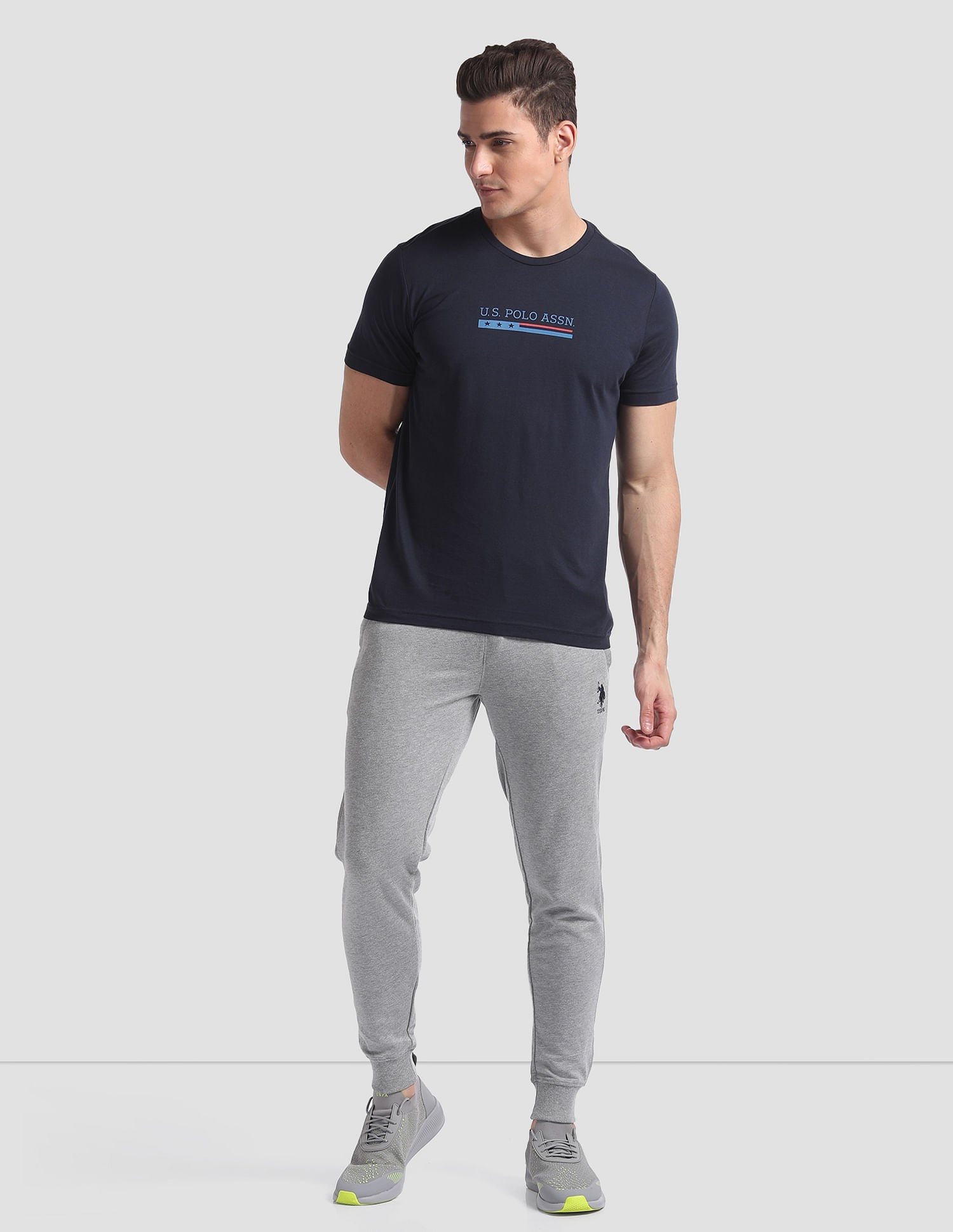Mid Rise Drawstring Waist I604 Joggers USPA
