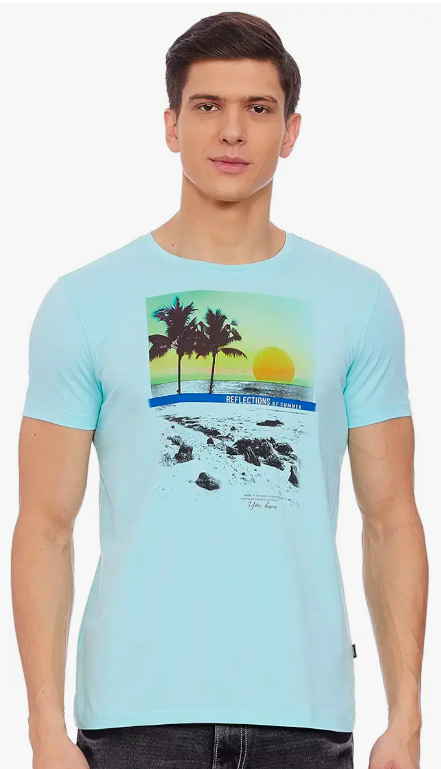 Spykar men's slim t-shirt