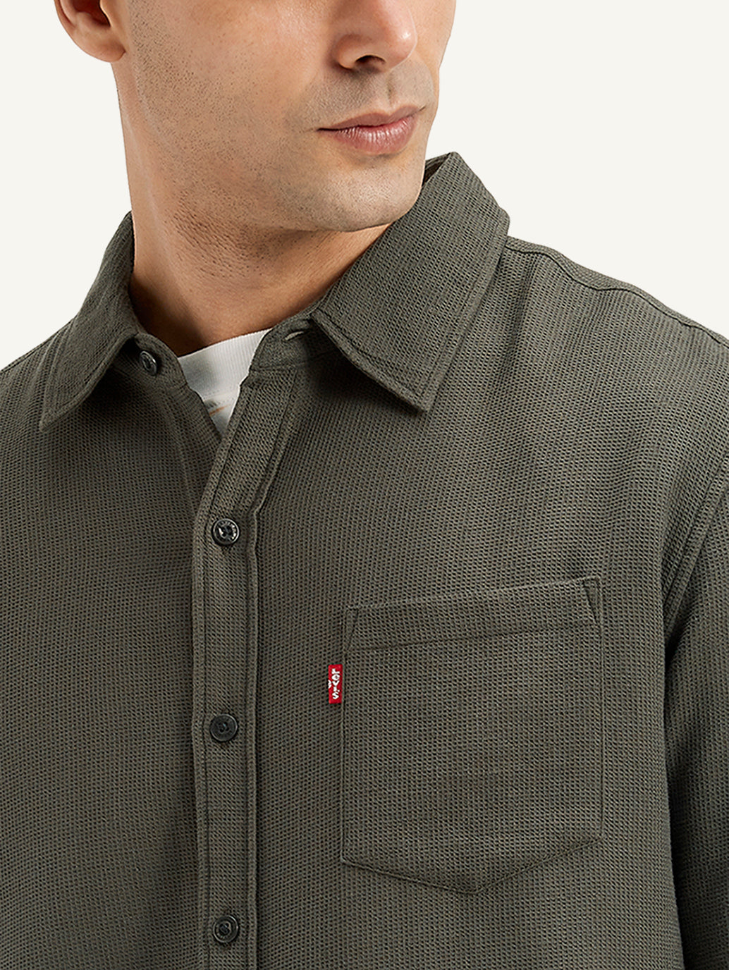 Men's Textured Regular Fit Shirt Levi's