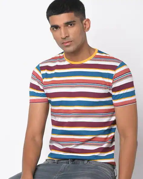 Striped Slim Fit Crew-Neck T-shirt by Pepe Jeans