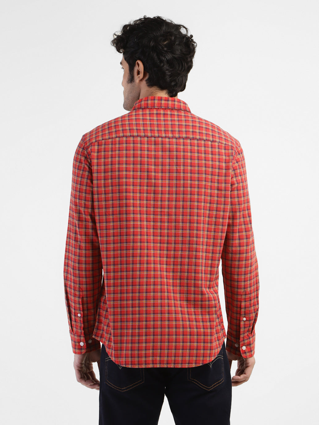 Men's Checkered Spread Collar Shirt Levi's