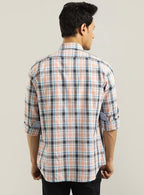 INDIAN TERRAIN Men Checked Slim Fit Casual Shirt