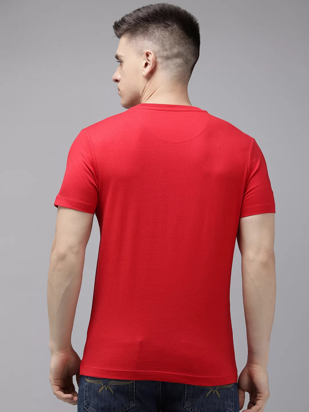 Brand Logo Printed Pure Cotton T-shirt by U. S. POLO ASSN.