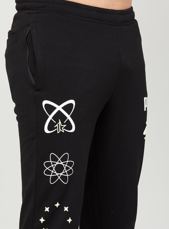 PUMA Men Printed Elasticated Slim Fit Track Pants