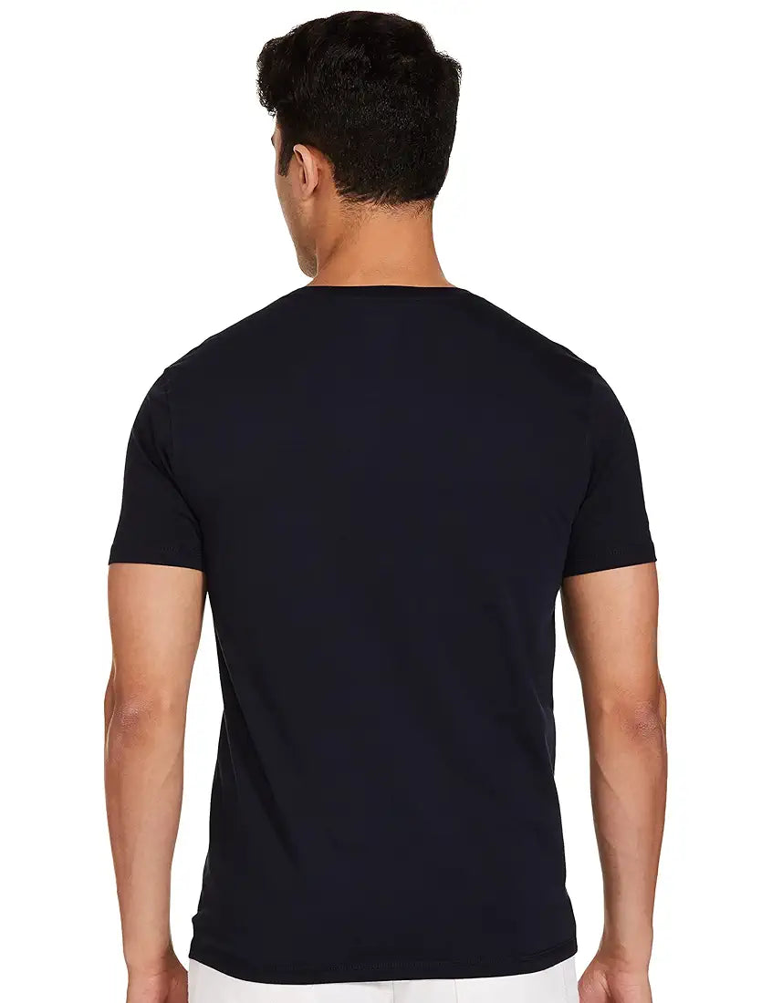 Spykar Men's Printed Slim Fit T-Shirt