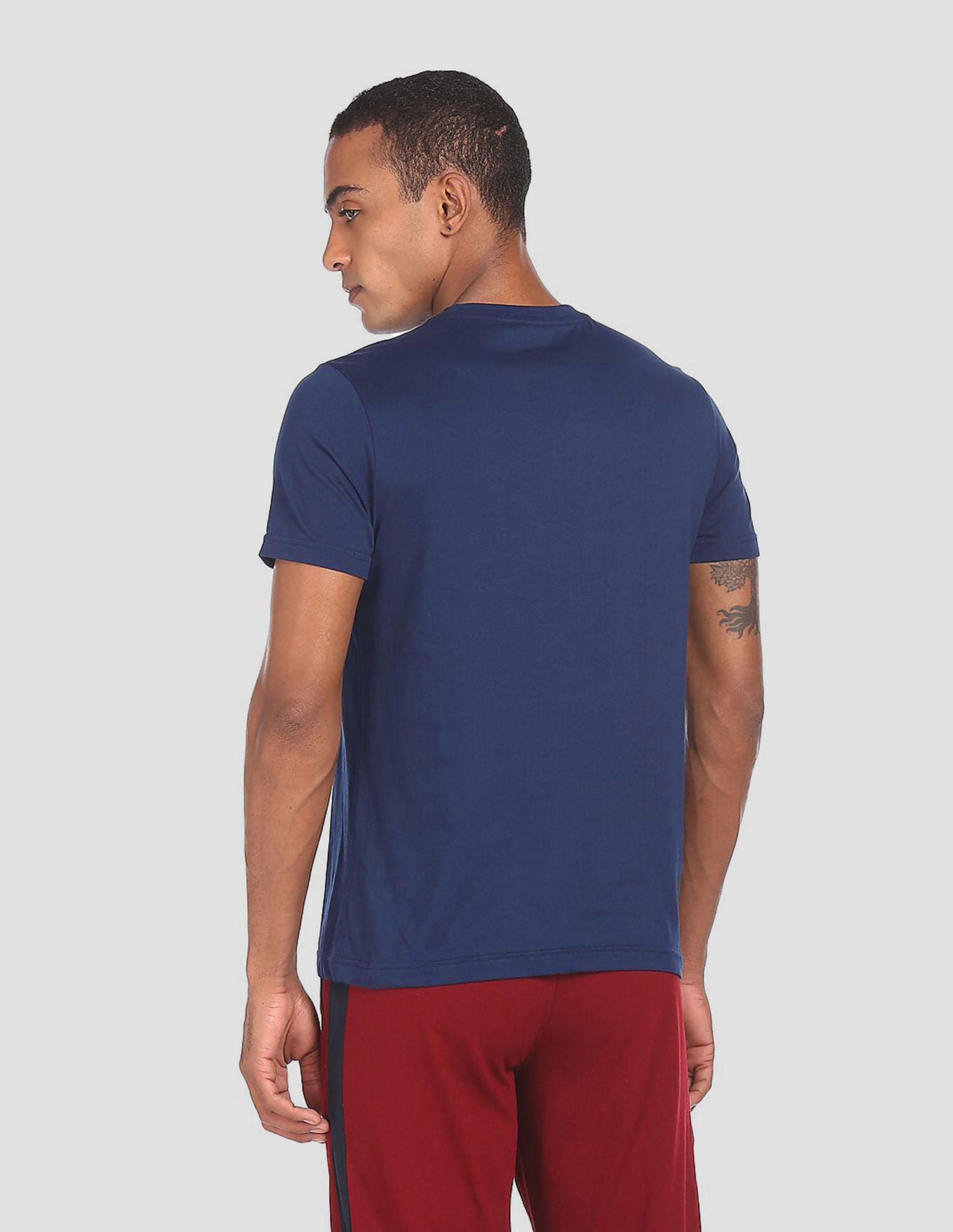 Crew Neck Solid Cotton T-shirt by U. S. POLO ASSN