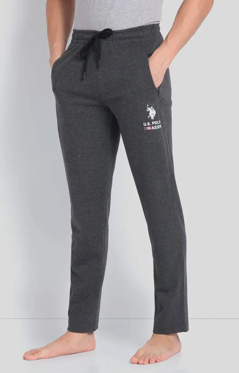 USPA BRAND LOGO REGULAR FIT TRACK PANTS