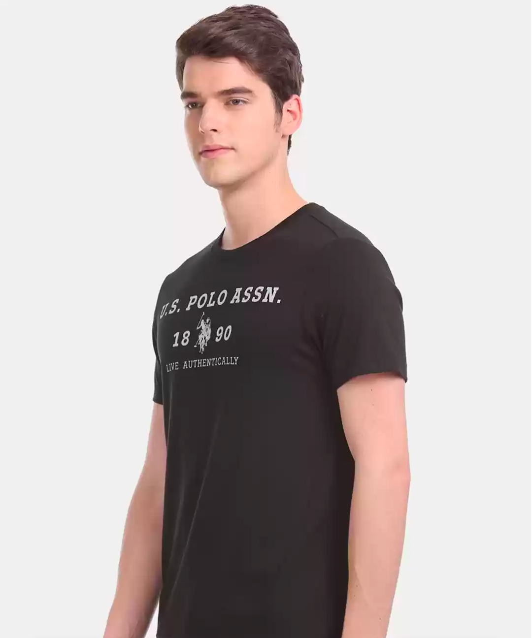 USPA|men's regular fit crew-neck T-shirt
