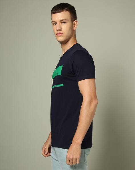 SPYKAR men slim fit crew-neck T-shirt