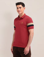 Solid Pattern Cotton Polo Shirt USPA