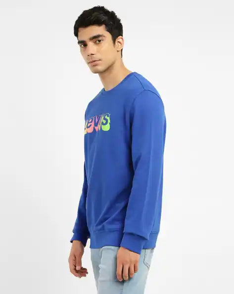 Men's Brand Logo Crew Neck Sweatshirt by Levi's