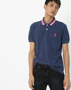 USPA regular fit cotton Polo t-shirt