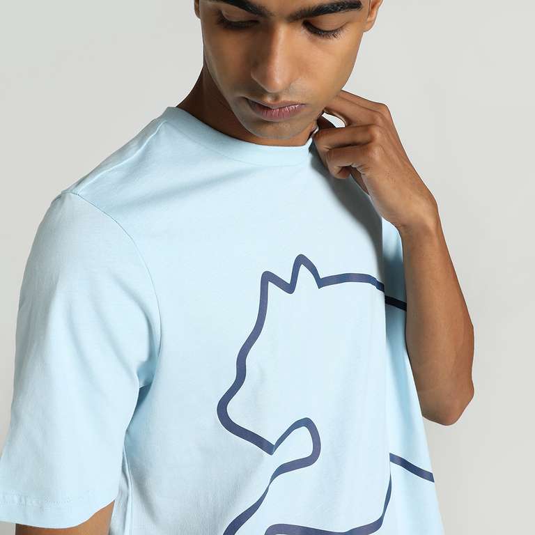 Puma printed crew neck t-shirt Blue