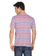 Chevron Print Cotton T-shirt by Flying Machine