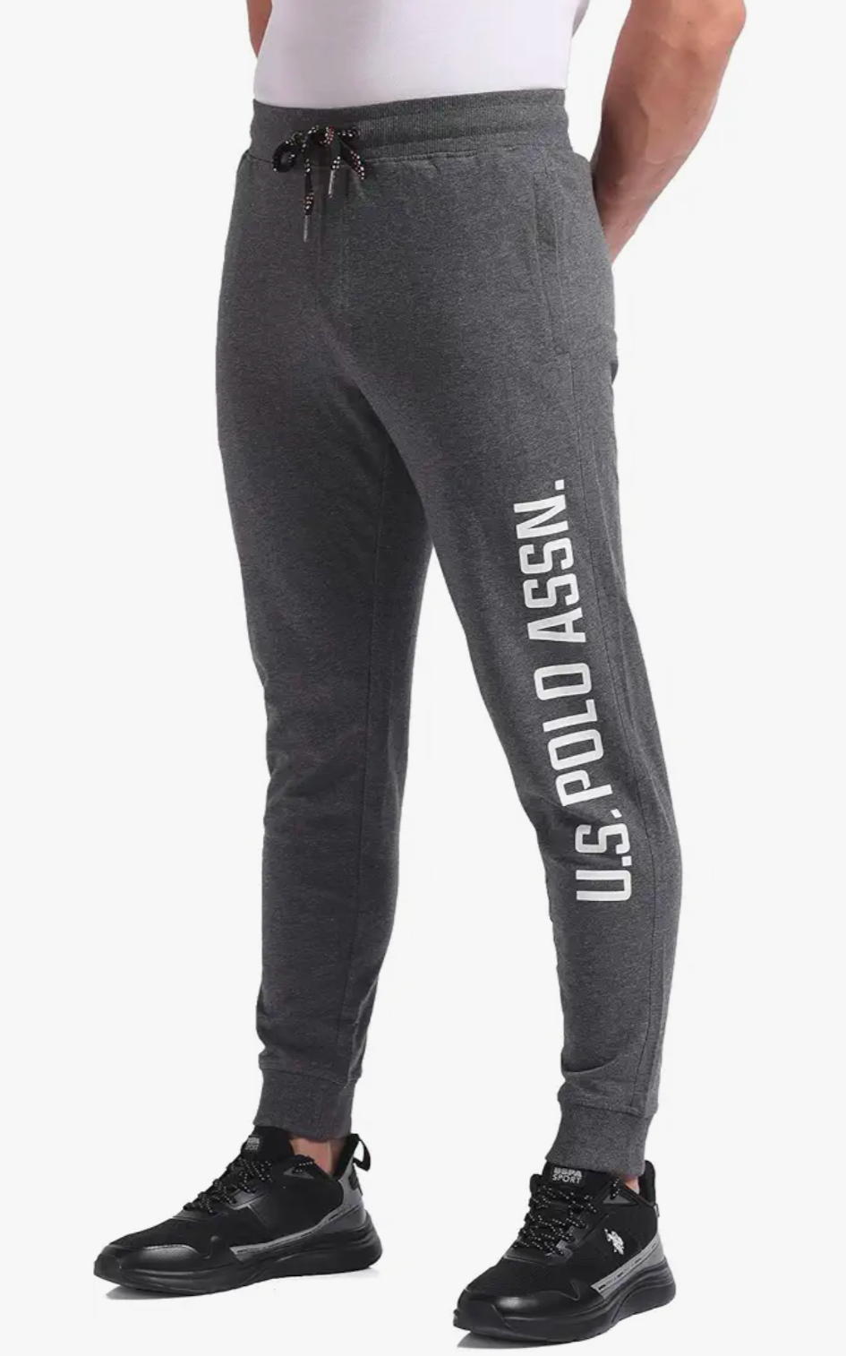 USPA men's comfort fir mid rise solid Track pant