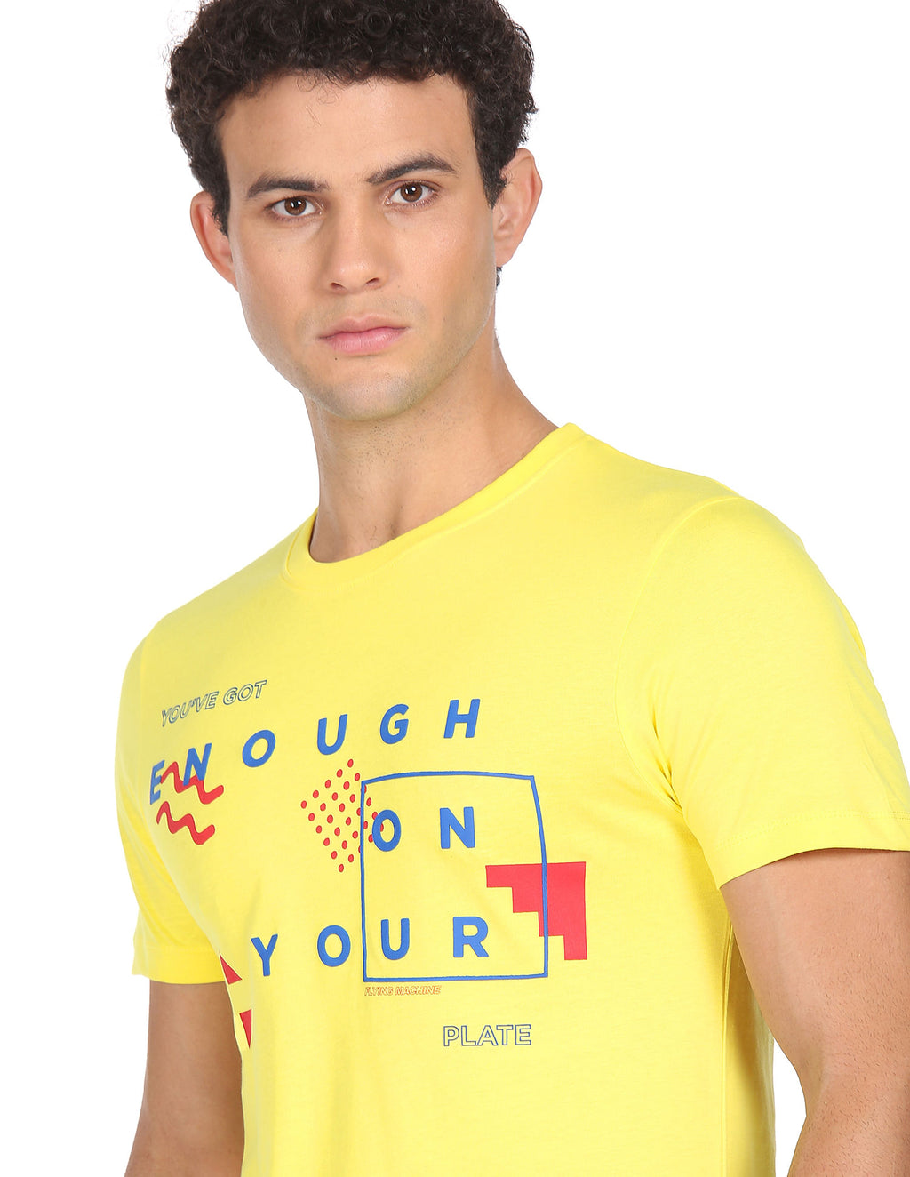Graphic Print Cotton Print T-shirt by Flying Machine