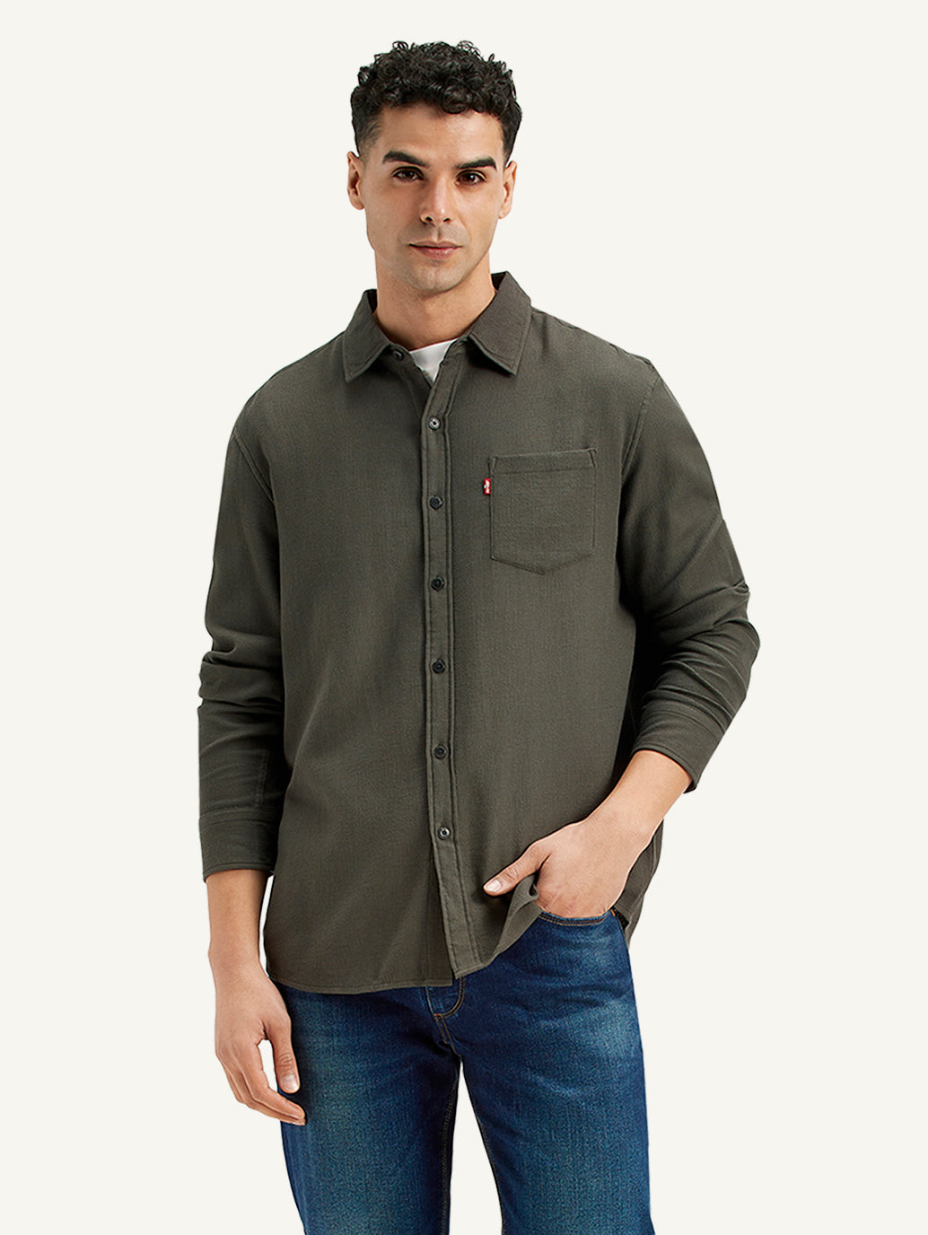 Men's Textured Regular Fit Shirt Levi's