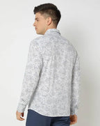 Men Floral Print Slim Fit Shirt by Netplay