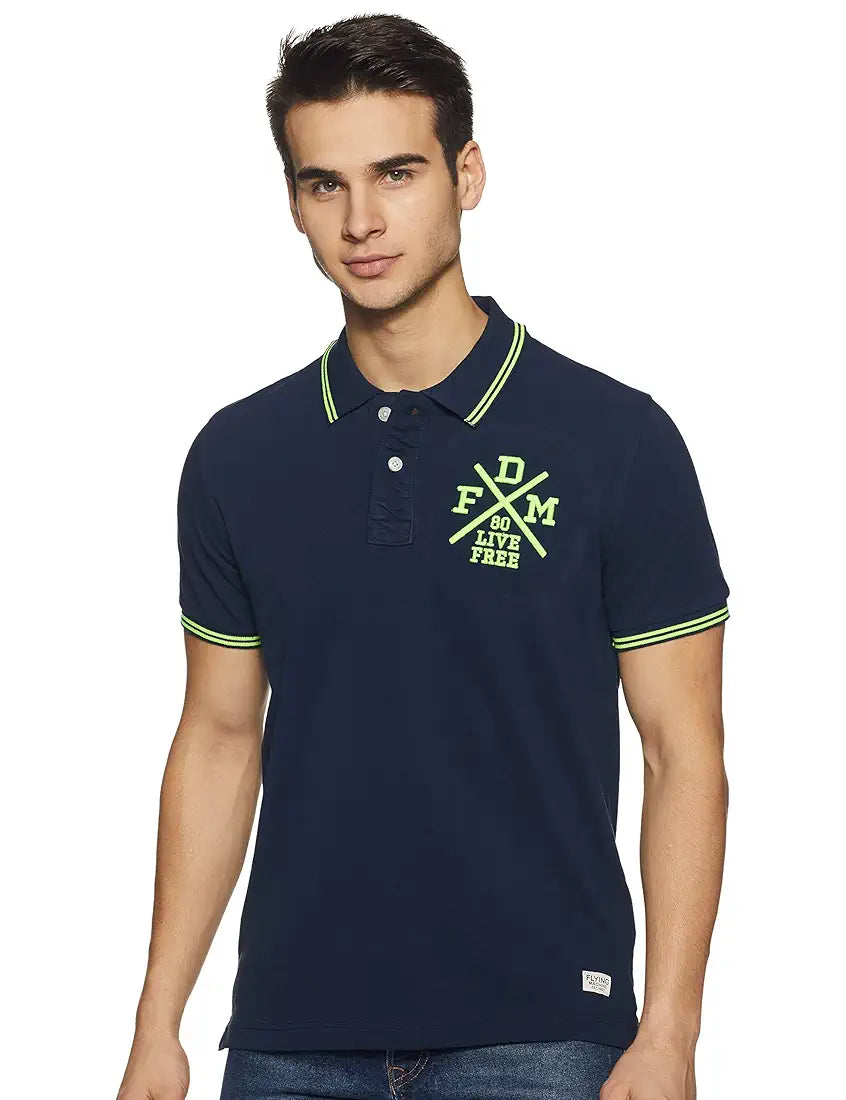 Flying Machine Men's Printed Regular fit T-Shirt